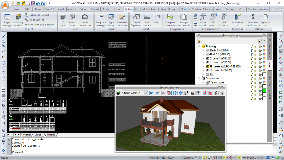 screenshot of ArCADiasoft CAD software
